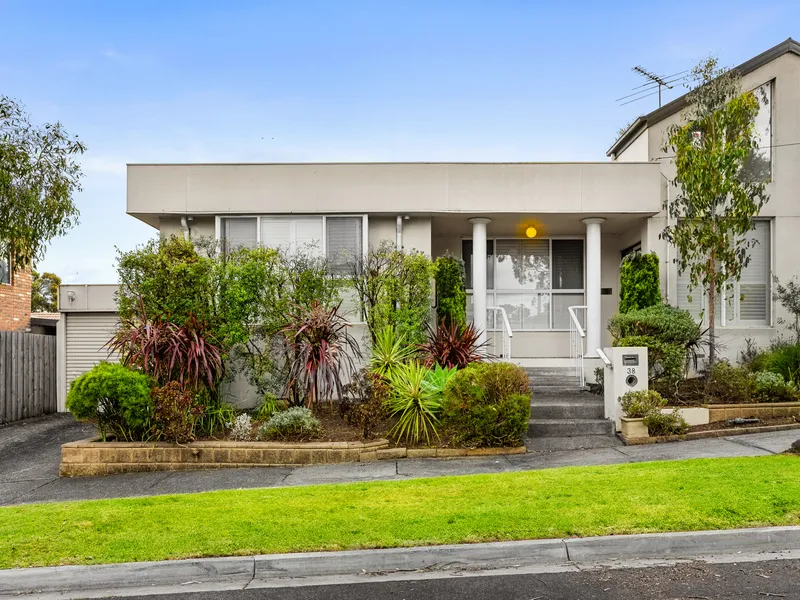 The perfect downsizers with mountain vistas from the front.