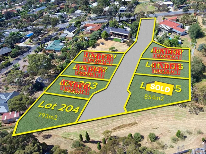 GULLY VIEW ESTATE IS HERE! WITH BREATH TAKING VIEWS OVERLOOKING ADELAIDE