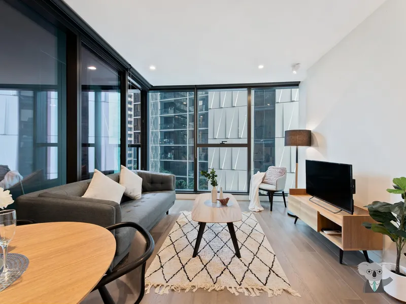 Fully Furnished Melbourne City Perfect Tranquil Sanctuary 1 Bed APT