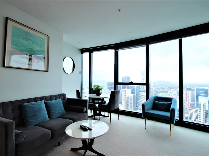 Contemporary Furnished Two Bedroom Apartment with Brisbane River & City Views!