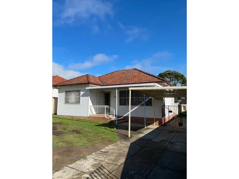 2 Bedrooms + Living room + Dining area family home in Chester Hill.