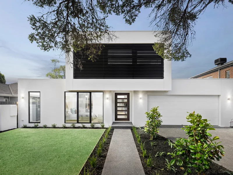 A modern marvel in a brand-new poolside setting