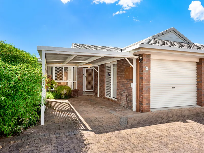 LOWSET 2 BEDROOM VILLA  - 2 CAR ACCOM -  HUGELY POPULAR “MEADOWLANDS” COMPLEX