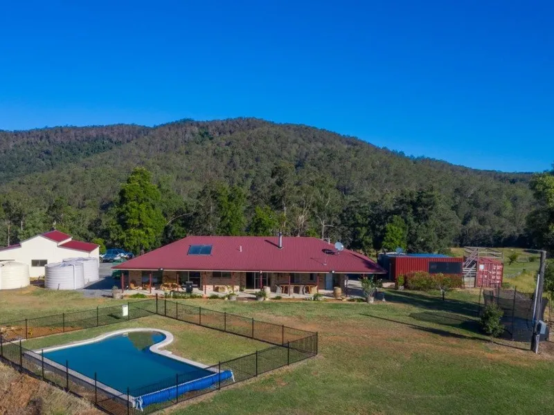 MODERN HOME & POOL ON 313 ACRES