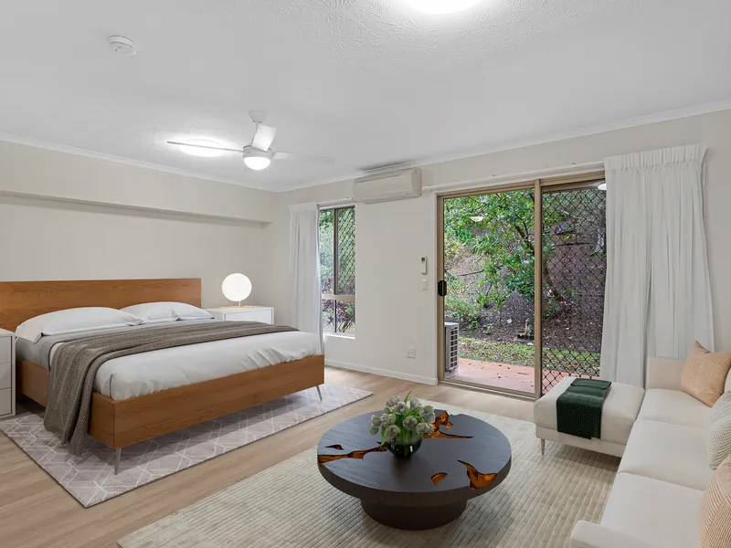 Studio apartment with lovely rainforest outlook