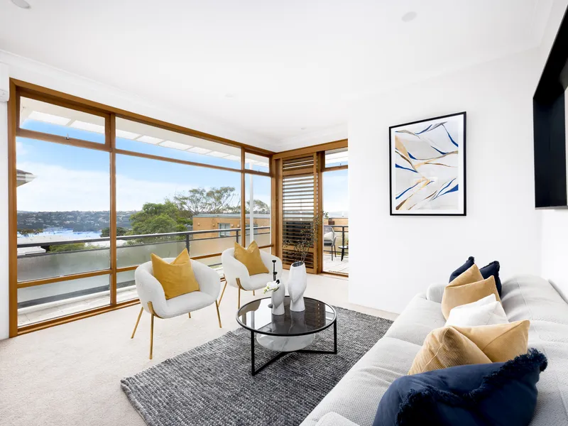 Penthouse panoramas in a convenient beachside community