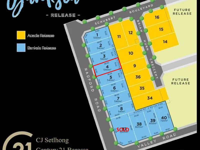 Angaston Views 'Banksia' Land Release