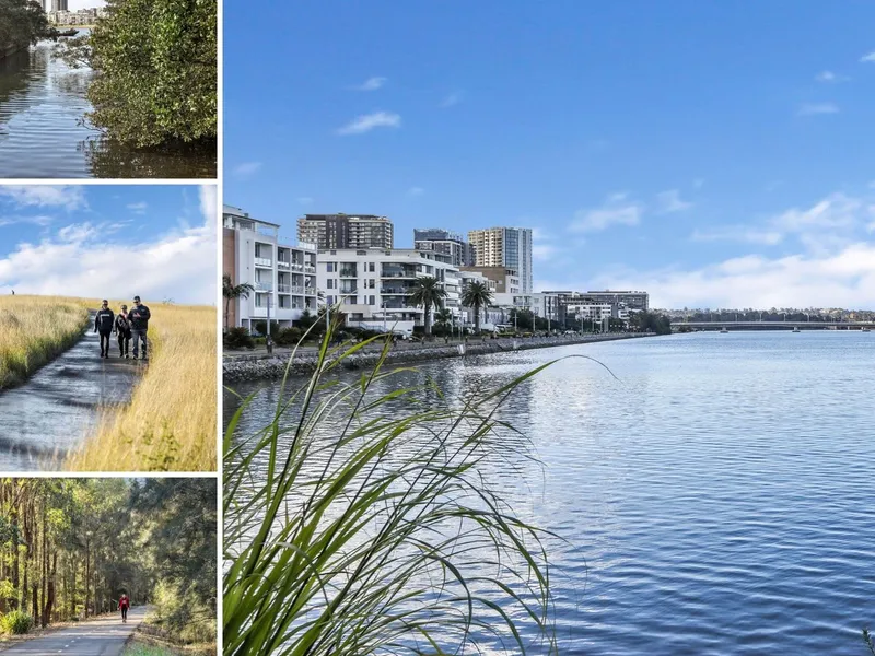 Water front large residence 2 bedrooms 2 bathrooms apartment with two car spaces for lease!