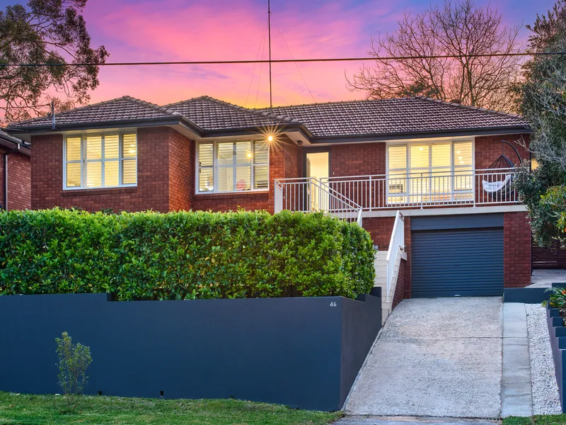 Quintessential family living in an elevated position