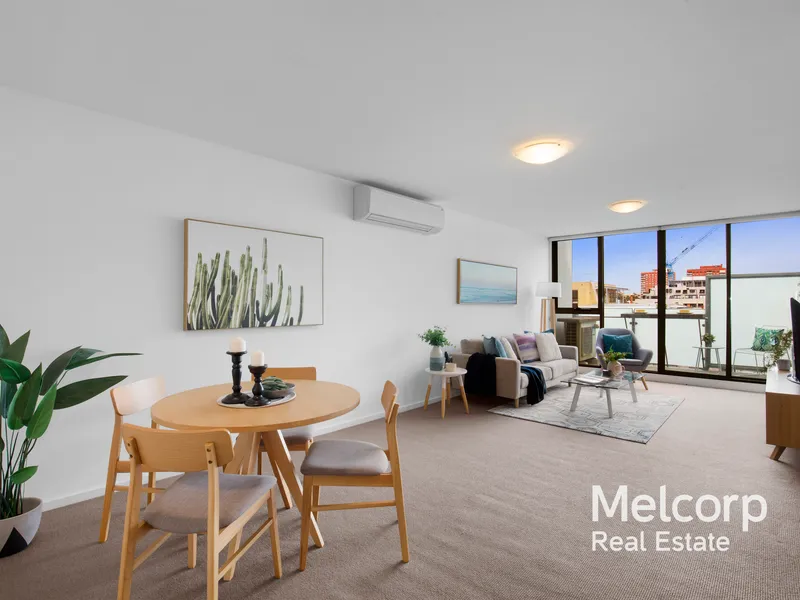 Space and city views from The Artist Apartments