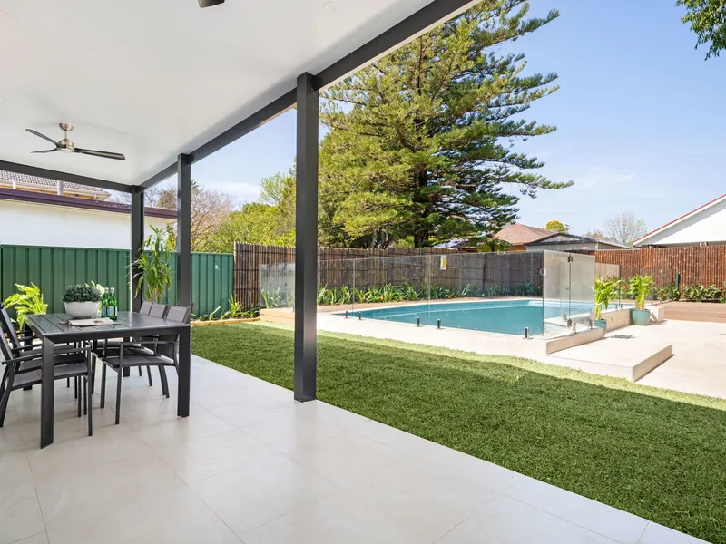 Flawlessly transformed entertainer on north-facing 676sqm parcel