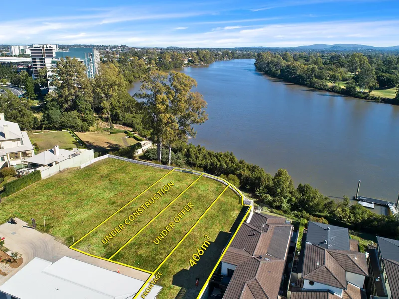 LAST CHANCE TO SECURE TRANQUIL RIVERFRONT LAND IN EXCLUSIVE SUBURB