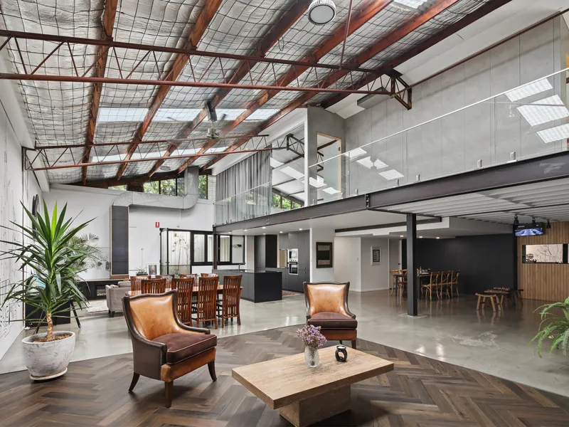 Industrial revolution in a creative warehouse space