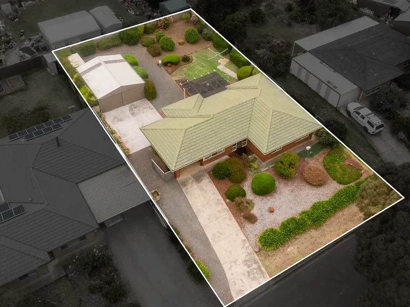 Well Maintained Home on Large Flat Allotment with Vehicle Access to the Huge Shed