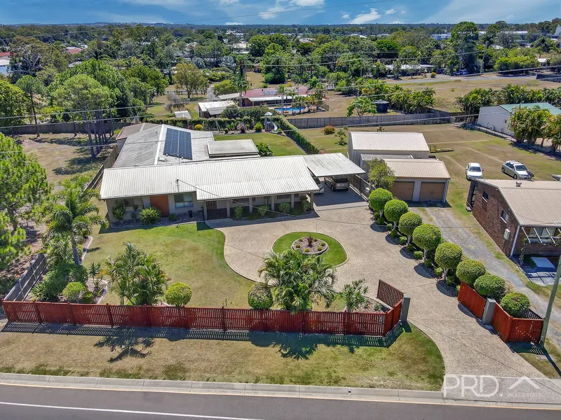 STUNNING 6 BEDROOM HOME - 3 BATHROOMS - PRIVATE, FULLY FENCED HALF ACRE - LANDSCAPED GARDENS - 9.5m x 7.5m SHED PLUS HIGH DOUBLE CARPORT 