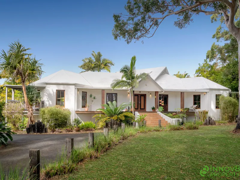 Sprawling Acreage Oasis With Enormous Split-Level Residence, Resort-Style Entertaining Areas, Huge Sheds & 3 Granny Flats