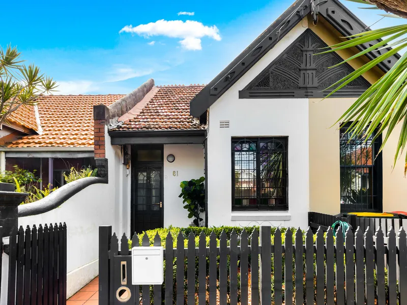 Refreshed period charmer with private backyard