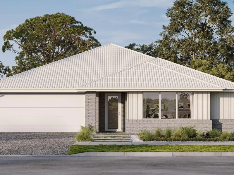 Exudes bold urban charm in a spacious and stylish house design for families.