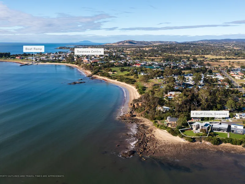 Private beachfront residence with views across Great Oyster Bay & The Hazards
