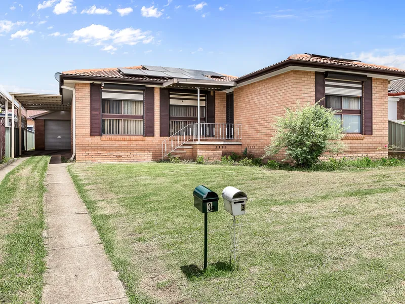 Single level 3 bedroom family home