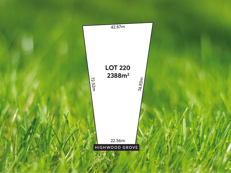 Build the Hills dream on a parcel that will reward you with a life-changing view…