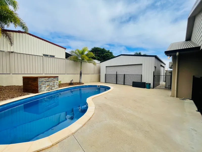 INGROUND POOL, POWERED SHED, NEW KITCHEN, 2 NEW BATHROOMS, 4 BEDROOMS PLUS MEDIA ROOM!!!