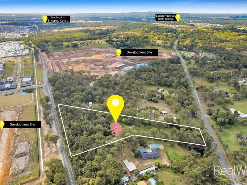 2 Street Frontage - Acreage property zoned ready to go residential develop-able. HOTSPOT