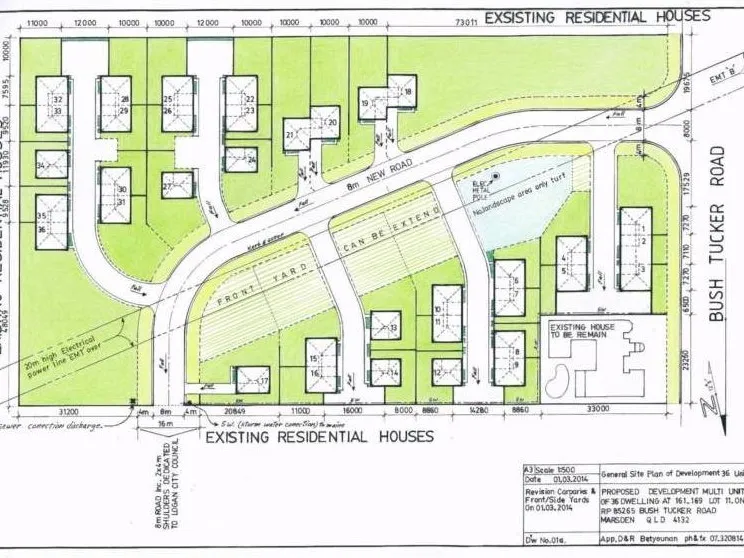 4 ACRES DA AND BA APPROVED LAND FOR 36 TOWNHOUSES BERRINBA 4117 