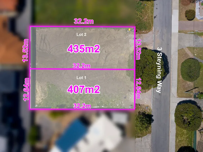 Land…or House AND Land – Your Choice of 2 Prime Sites!