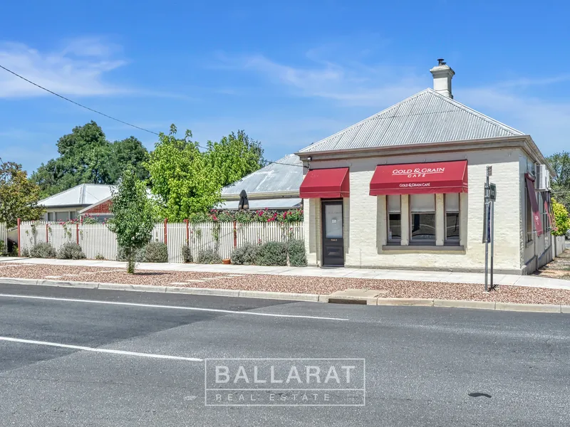 ESCAPE TO THE COUNTRY TO THIS GOLDFIELDS ICON SUPERB CAFÉ AND CHARMING RESIDENCE.