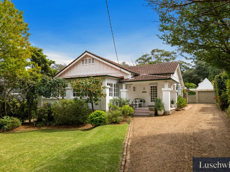 First Time on the Market in Six Decades. A Gem in the Heart of Gordon. The premier position is just a short stroll to shops and the station.
