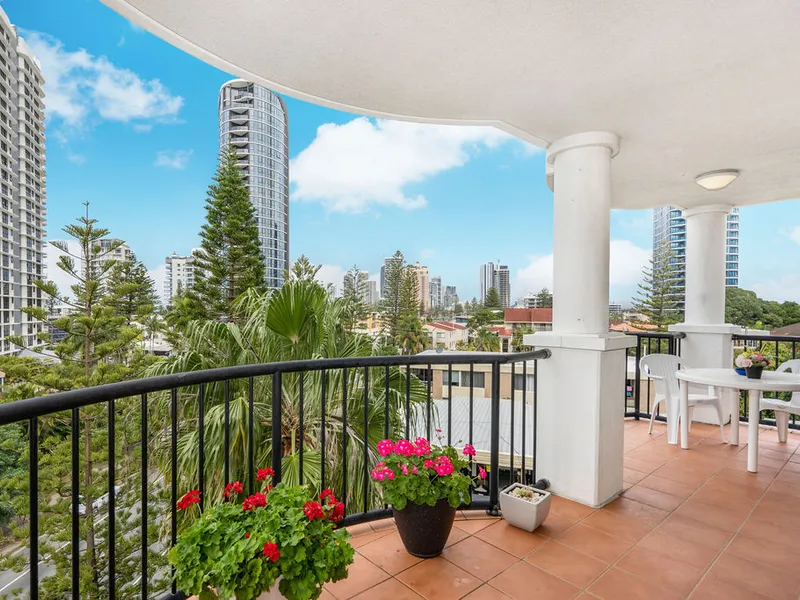 Rare skyline view two bedroom unit in the award winning 'Marrakesh Resort