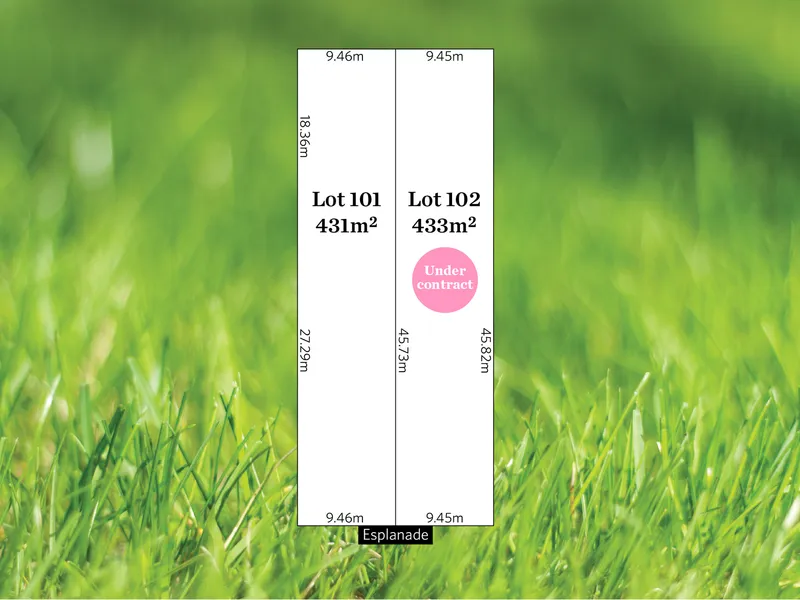 Unique and exclusive Esplanade land offering