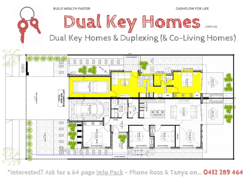 DUAL KEY HOMES --- (* Ask for a 64 page information pack !!) --- Cashflow Positive Real Estate + Compounding Growth --- DUAL KEY HOMES