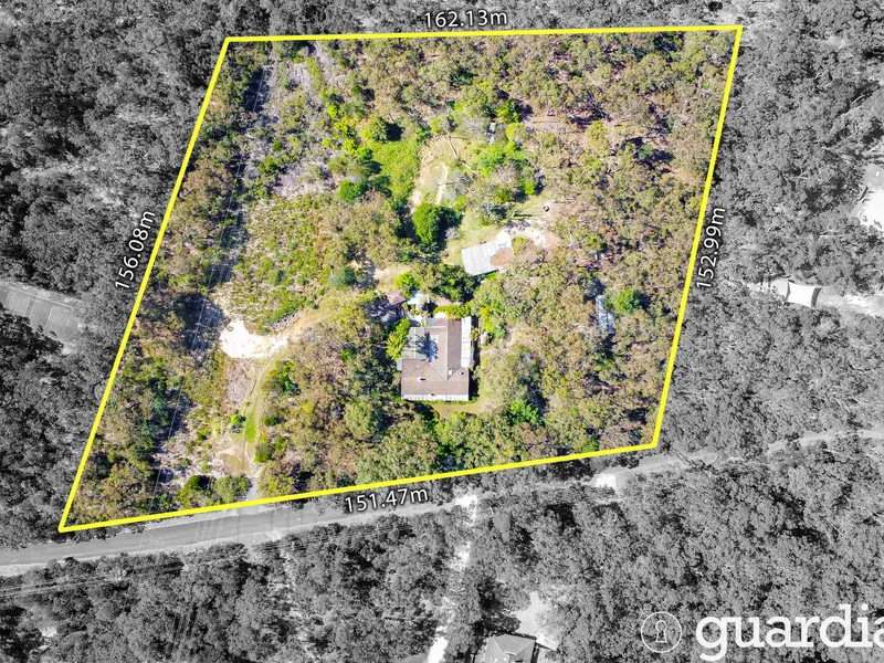 Private acreage with incredible potential