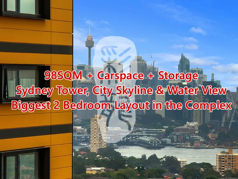 High-Level  Northeast Facing Sydney Tower, City Skyline & Water view, 2 Bed + 2 Bath Apt in the Most Prestigious Locations! World Class Facilities!