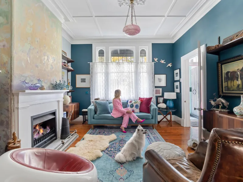 Wide Victorian home in landscape-designed garden