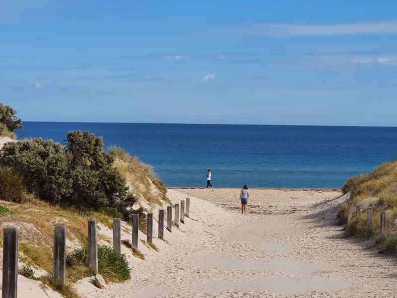 I do love to live beside the seaside ... this unit is 1 house back from the glorious sands of West Beach