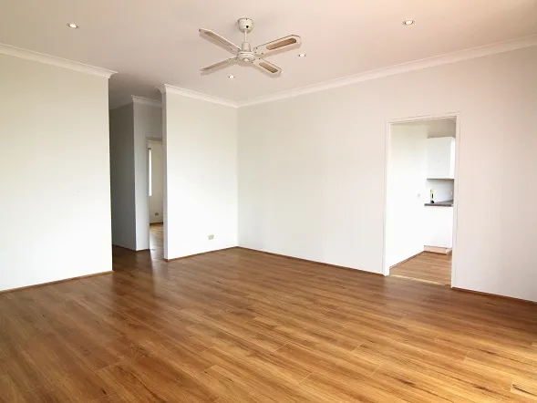 Top floor 3 bedroom unit with new paint and floorboard