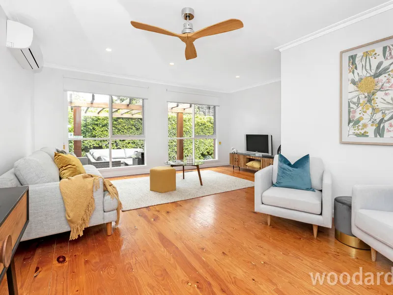 Family-sized living in easy-care setting