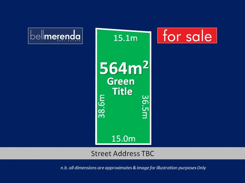 564m2 GREEN TITLE STREET FRONT LAND! Ideal size in an ideal location close to everything!