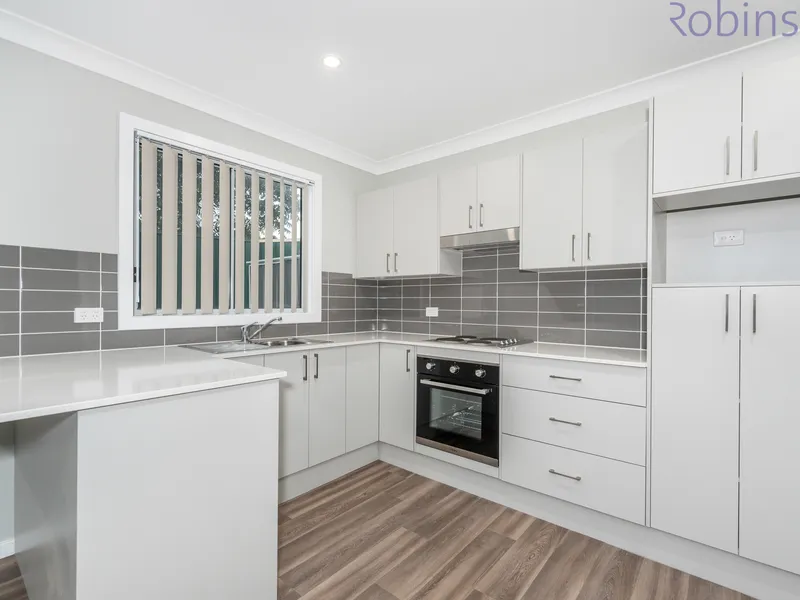 2019 build, two bedroom villa with parking for up to 4 vehicles.