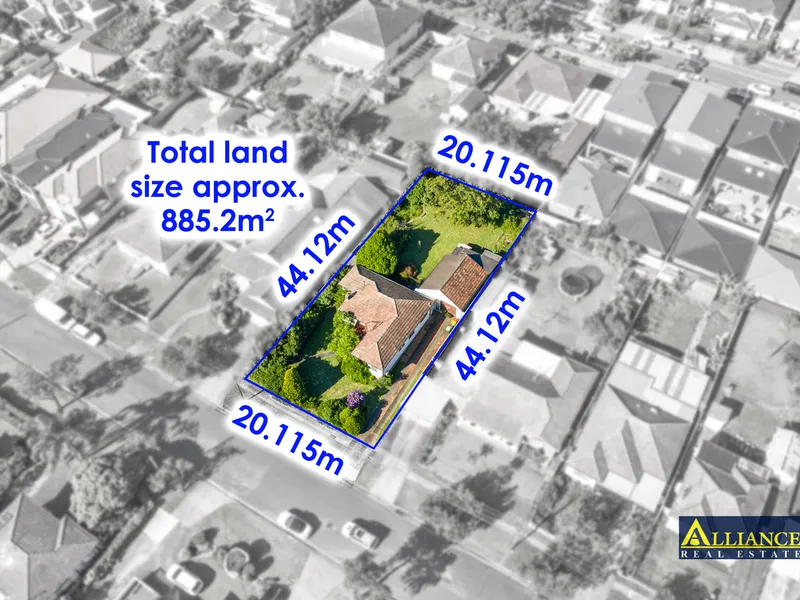 Large block with 20m frontage