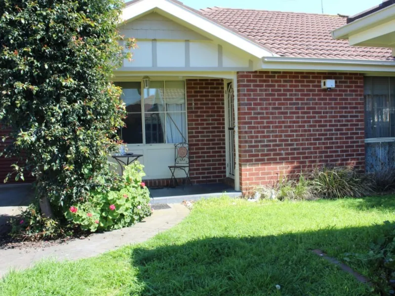 Two bedroom unit in a quiet setting.