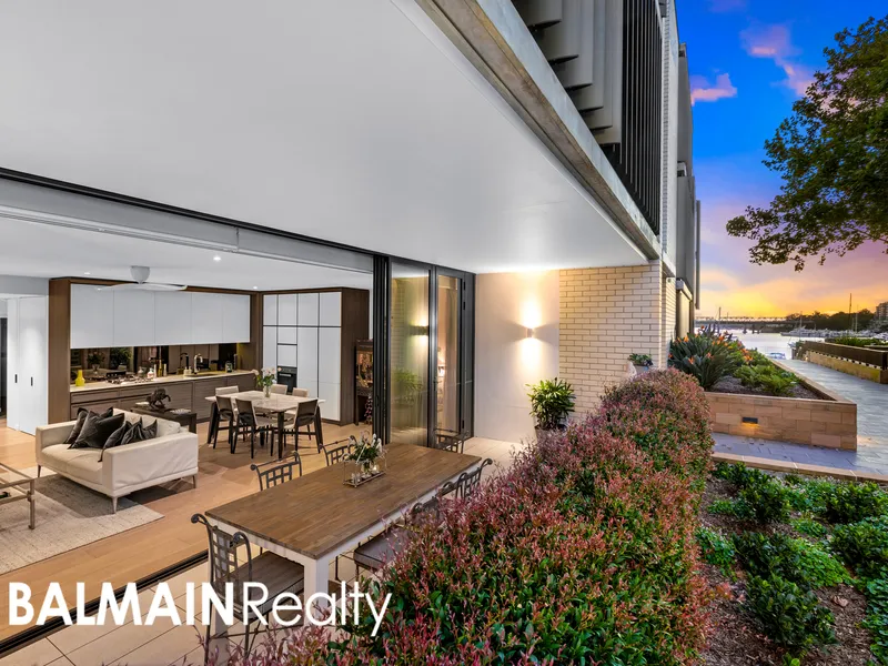 Modern Light Filled Two Bedroom Apartment with Additional Home Office, North Facing Entertainer's Courtyard with Two Secure Car Spaces & Storage Cage