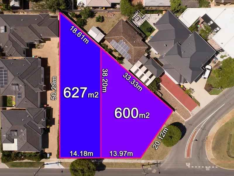 GREEN TITLE LAND!!  -  STREET FRONT BLOCKS - Huge 600m2 and 627m2  - Zoned R30 (UNDER OFFER!!!)