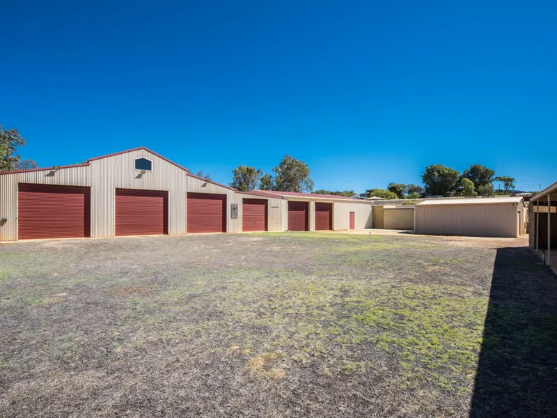 Moresby with exceptional views and sheds.