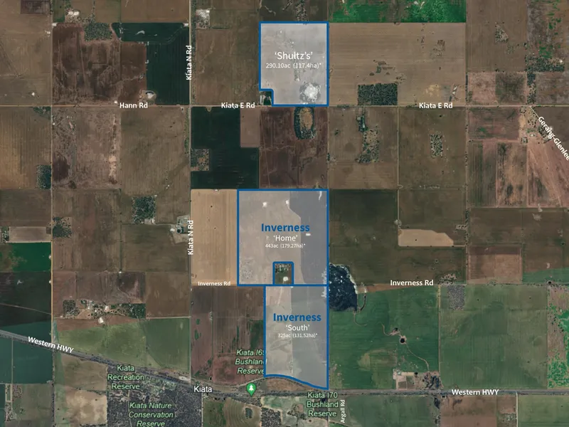FOR LEASE by Tender: KIATA Via Nhill Quality Farming Land 1,058.1 Ac (428.19 Ha)*