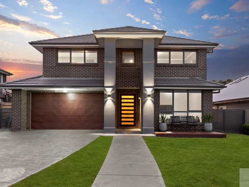 Master-built home backing onto a golf course