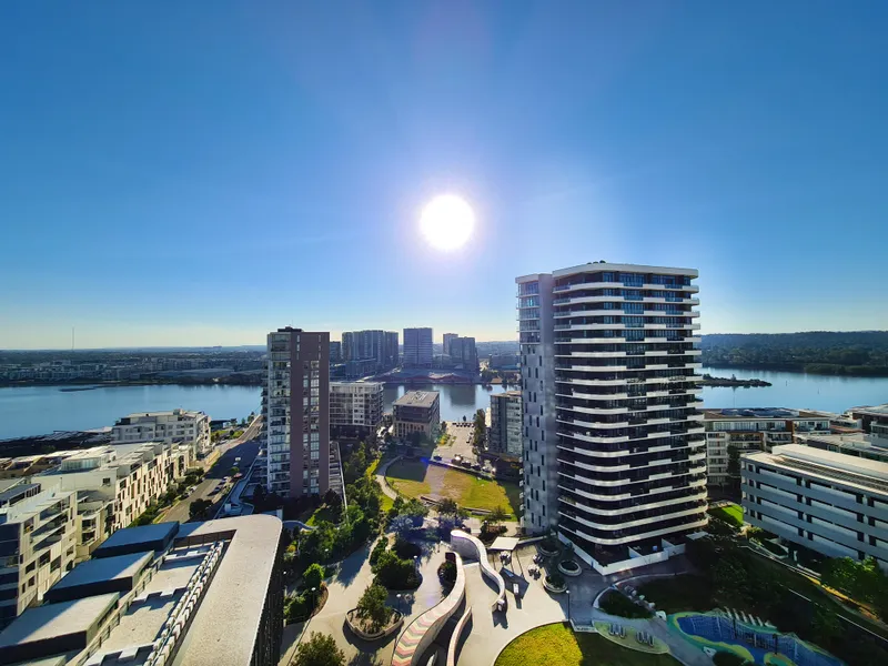 Fully Furnished - 1408/42 Walker Street, Rhodes, NSW 2138 2-Bedroom 1-Bathroom 1-Car space Plus, a study